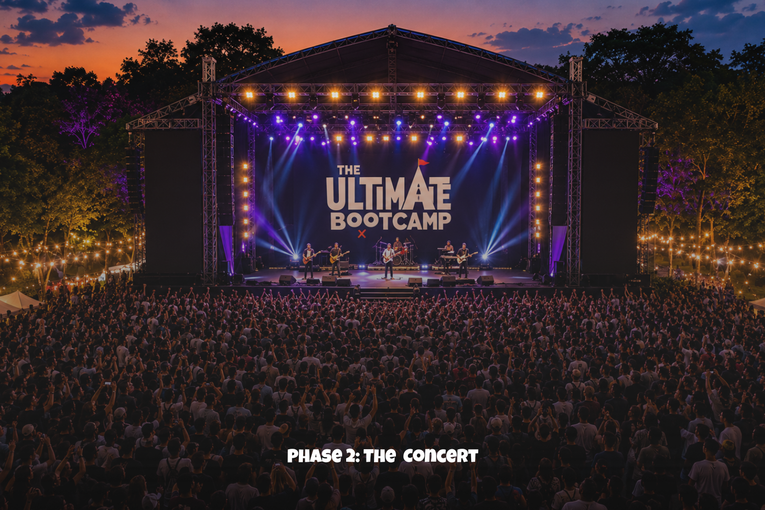 Crowd at The Ultimate Bootcamp live stage